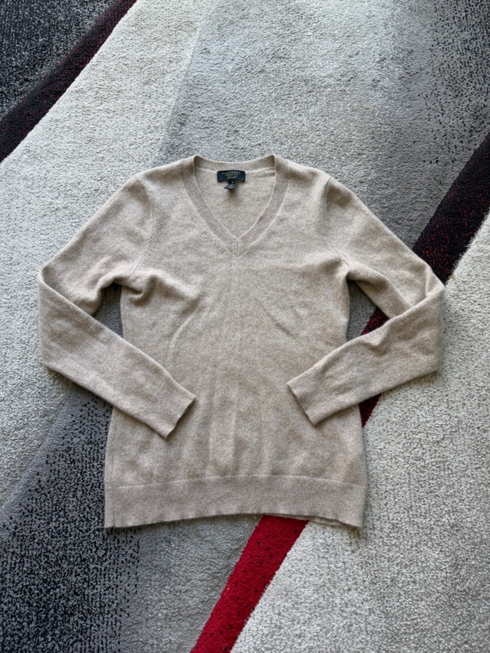 Charter Club Cashmere Gold Sparkle Sweater